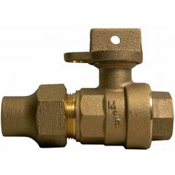 1 in. Flared x FIP Brass Ball Valve Curb Stop