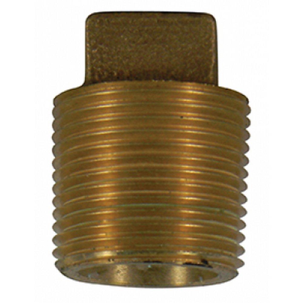 A.Y. McDonald MNPT Brass Square Head Plug 