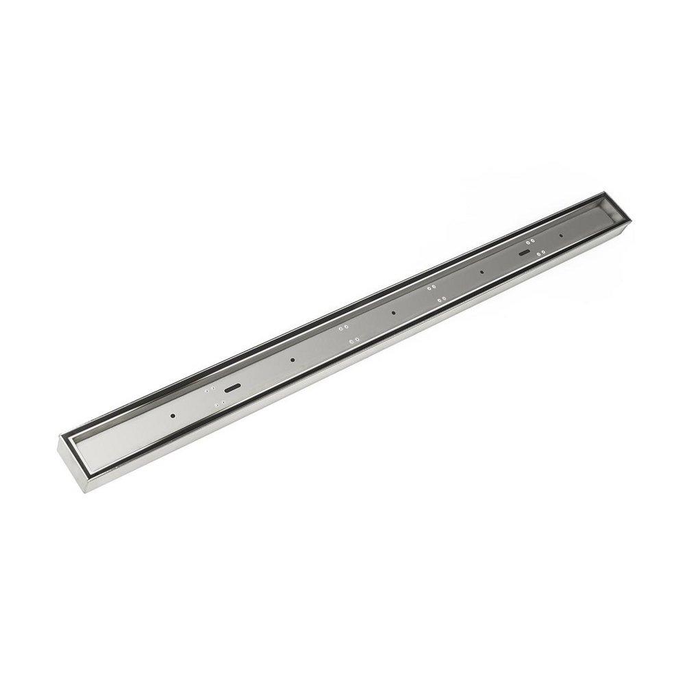Infinity Drain Polished Stainless 2 in. Threaded Stainless Steel Shower Drain with 60 in. Grate 
