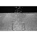 Infinity Drain Satin Stainless 3 in. No Hub Cast Iron Shower Drain with 5 in. Grate 