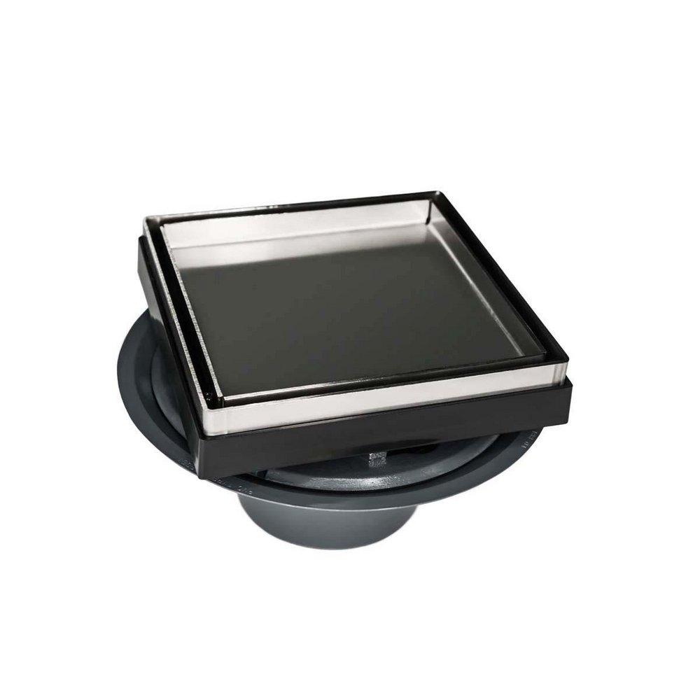 Infinity Drain Polished Stainless 2 in. Threaded Stainless Steel Floor Drain 