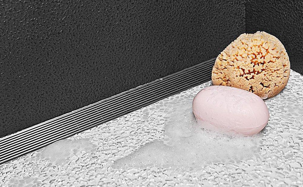 Infinity Drain Satin Stainless 2 in. Threaded Plastic Shower Drain 