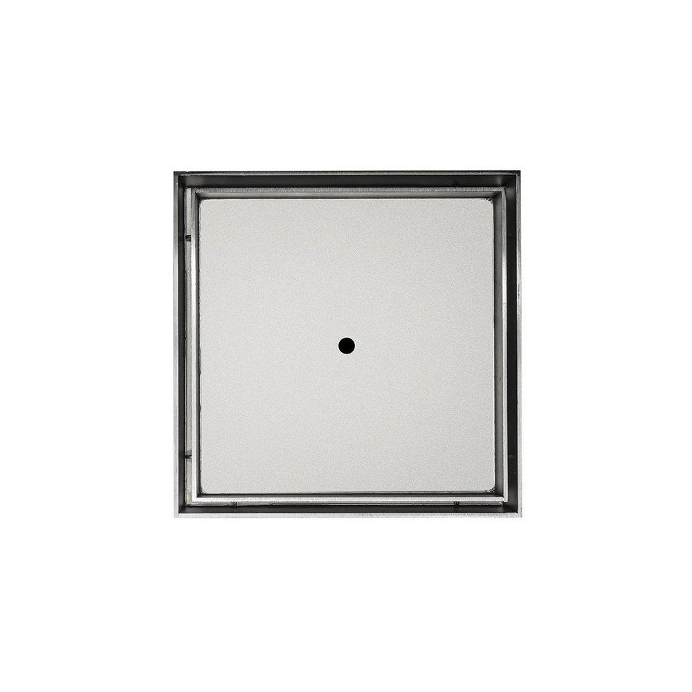 Infinity Drain Satin Stainless 8 in. 3-Outlet Clamp Down Floor Drain 