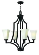 Hinkley Textured Black 100W 4-Light Medium E-26 Incandescent Chandelier 