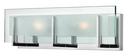 18 in. 60W 2-Light Bath Sconce in Polished Chrome