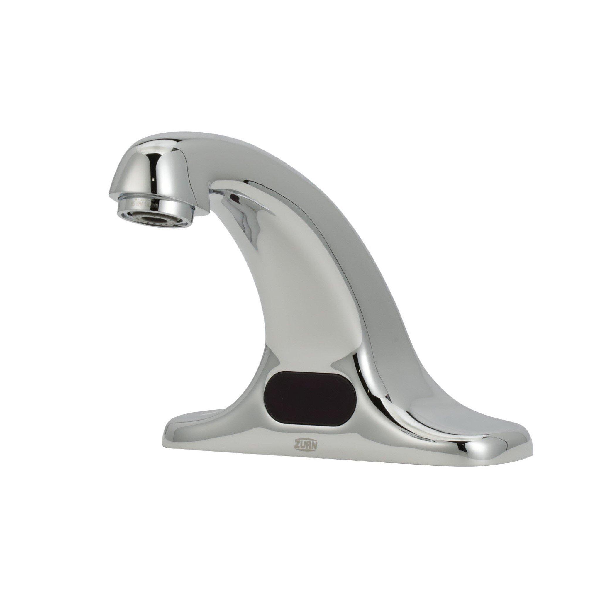 Zurn Polished Chrome 0.5 gpm Battery Power Sensor Faucet 