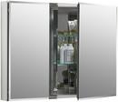 35 x 26 in. Double Door Aluminum Medicine Cabinet with Square Mirror