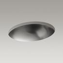 19-7/8 x 16-11/16 in. Oval Dual Mount Bathroom Sink in Satin Stainless Steel