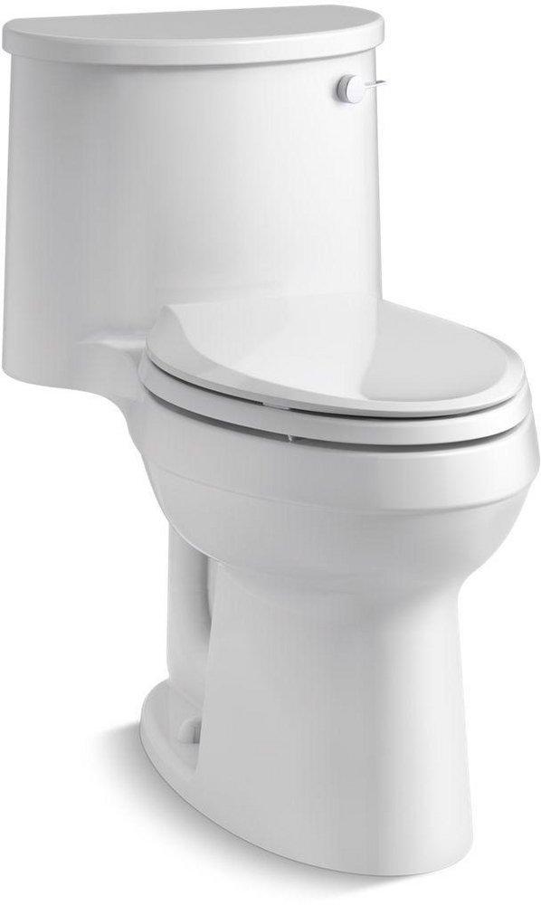 KOHLER White 1.28 gpf Elongated One Piece Toilet 