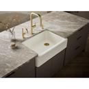 KOHLER Biscuit 32-11/16 x 21-9/16 in. No Hole Cast Iron Single Bowl Undermount Kitchen Sink 