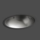 19-7/8 x 16-11/16 in. Oval Dual Mount Bathroom Sink in Luster Stainless Steel