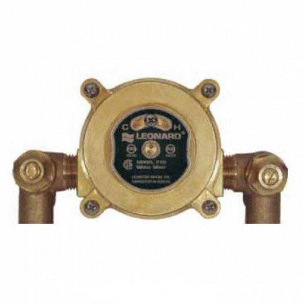 Leonard Valve Sweat Angle Thermostat Mixing Valve 