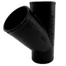 Black No Hub Cast Iron Wye 