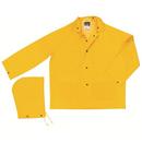3XL Size Raincoat with Detachable Hood in Yellow