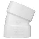 White PVC DWV 22-1/2° Elbow 