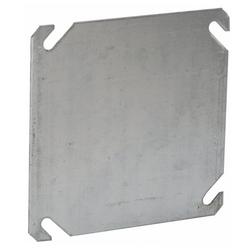 4 in. Pre-Galvanized Steel Square Flat Blank Cover