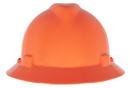 Ratchet Protective Hat with Non-Slotted Strap in Hi-Viz Orange