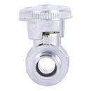 SharkBite&reg; Chrome Plated Barbed Oval Handle Straight Supply Stop Valve in Chrome Plated 