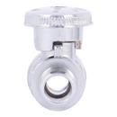SharkBite&reg; Chrome Plated Barbed x MPT Oval Handle Straight Supply Stop Valve in Chrome Plated 