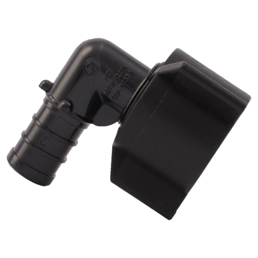 SharkBite&reg; Black Brass Push 90 Degree Elbow 