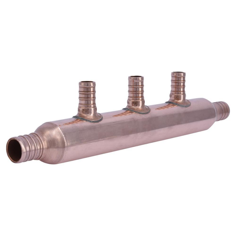SharkBite&reg; Copper 200 psi Copper Barbed Valve Manifold 