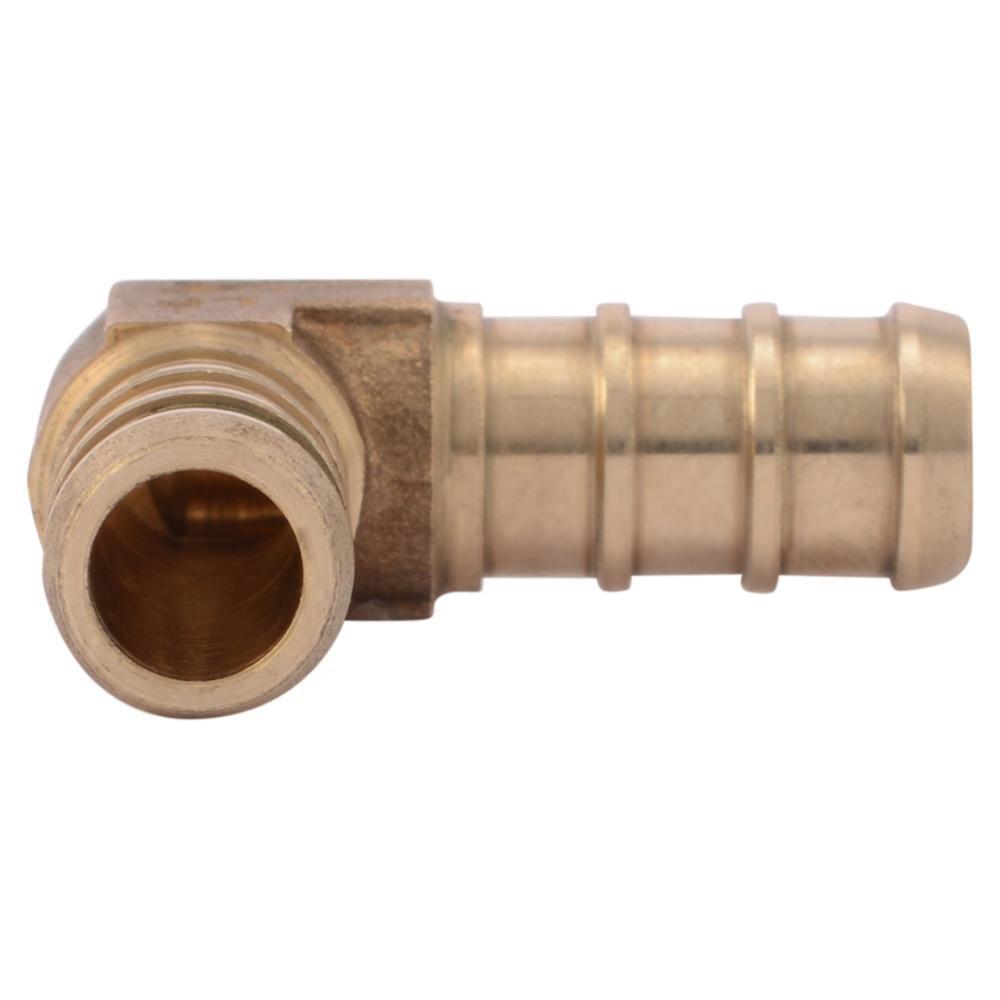 SharkBite&reg; Natural Brass Brass PEX Crimp 90&deg; Elbow 