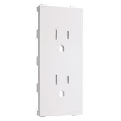 Duplex Outlet in White