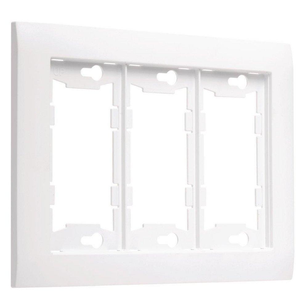 TayMac White 3-Gang Wallplate 