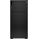 28 in. 15.5 cu. ft. Top Mount Freezer Refrigerator in Black