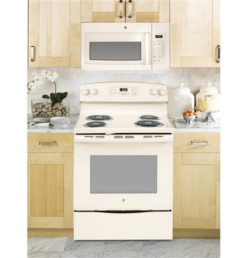 GE® Bisque 1.6 cu. ft. 1000 W Over-the-Range Microwave 