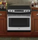 GE® Stainless Steel 31-1/4 in. Electric 4-Burner Smoothtop Drop-In Range 