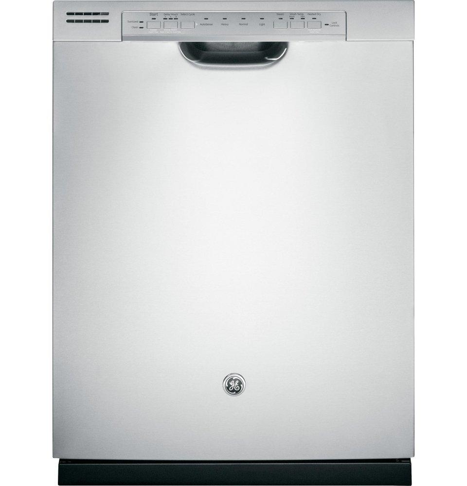GE&reg; Stainless Steel 23-3/4 in. 52dB 4-Cycle Hybrid Built-In Dishwasher 