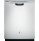GE&reg; Stainless Steel 23-3/4 in. 52dB 4-Cycle Hybrid Built-In Dishwasher 