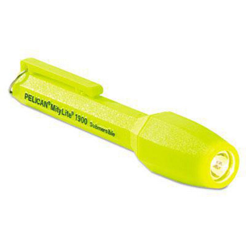 Yellow Plastic and Resin Laser Pocket Flashlight 