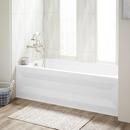60 in. x 30 in. Soaker Alcove Bathtub with Left Drain in White