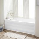 Signature Hardware White 59-3/4 x 30 in. Three Wall Alcove Soaker Bathtub in White 
