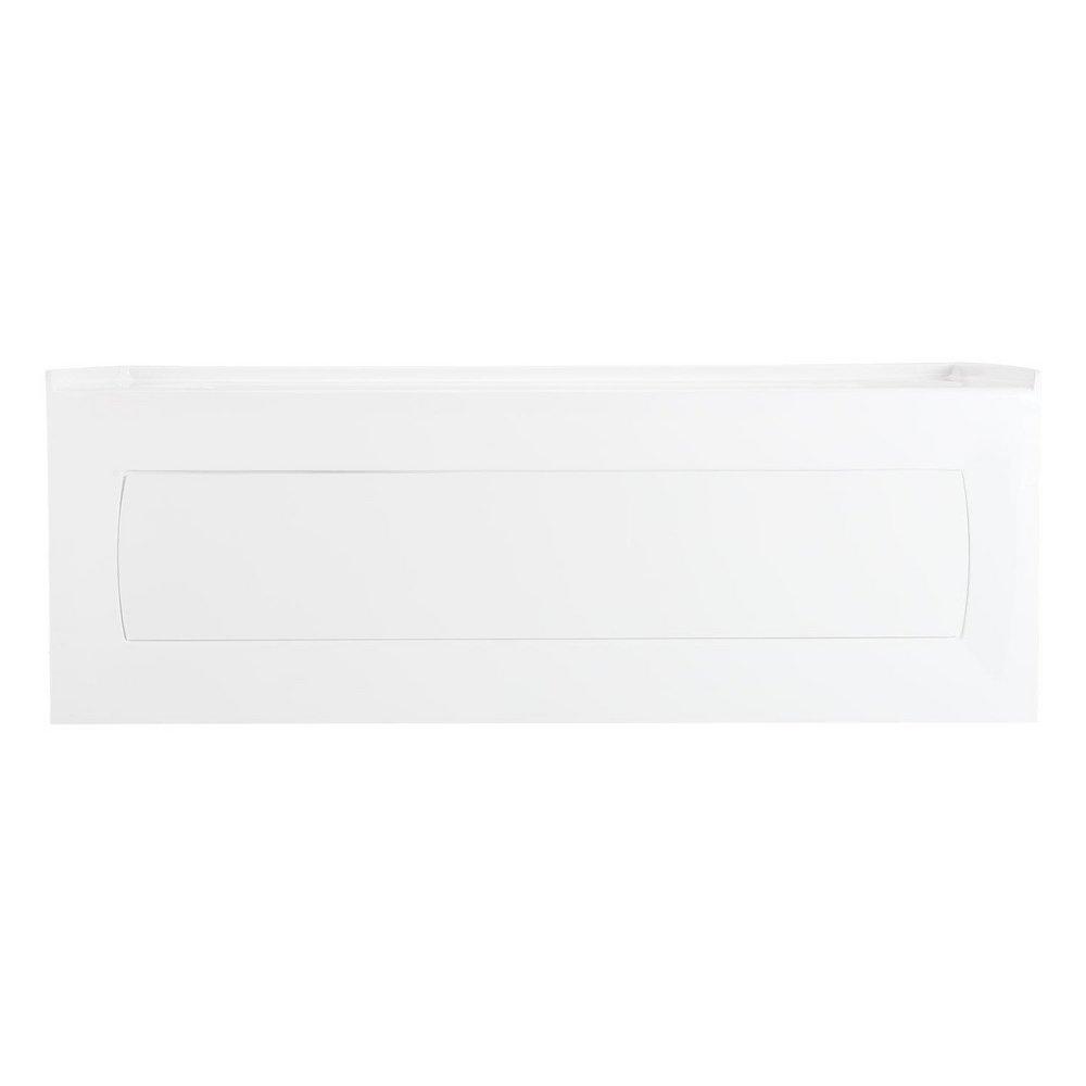 Signature Hardware White 59-3/4 x 30 in. Three Wall Alcove Soaker Bathtub in White 