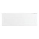 Signature Hardware White 59-3/4 x 30 in. Three Wall Alcove Soaker Bathtub in White 