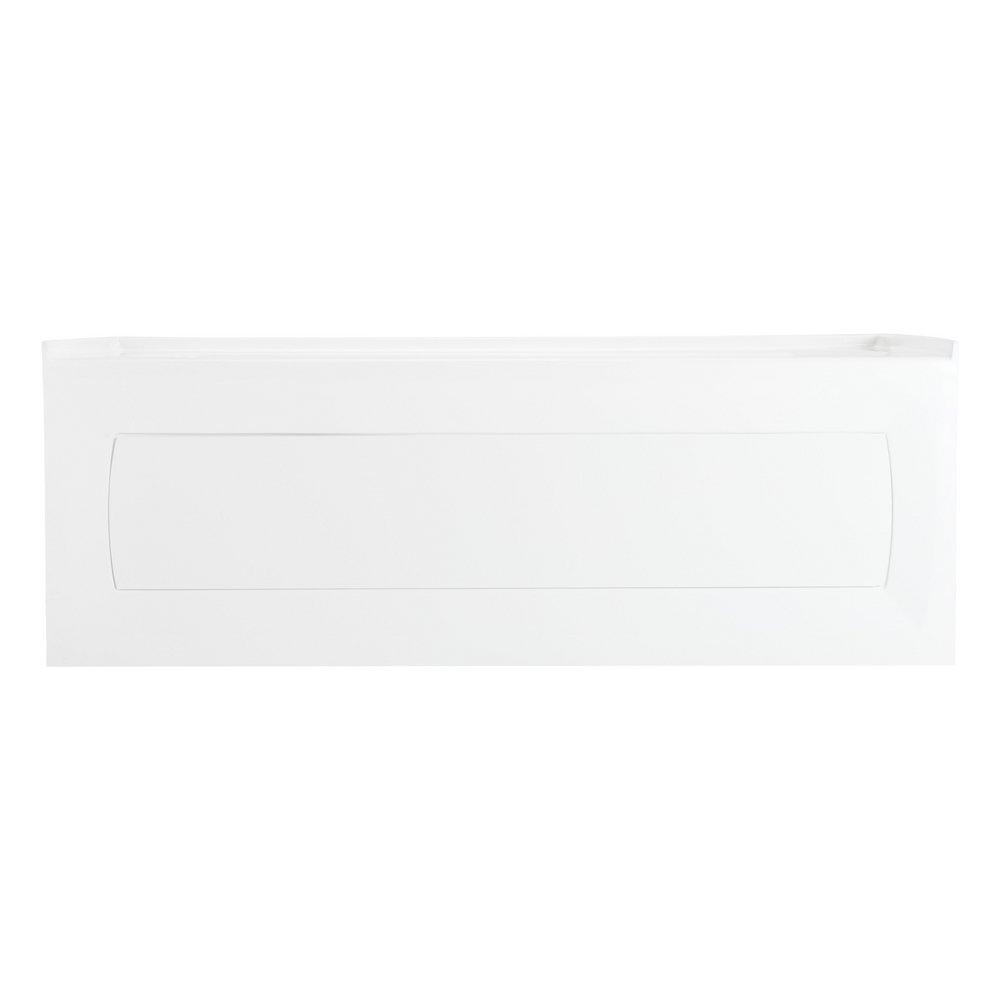 Signature Hardware White 59-3/4 x 30 in. Three Wall Alcove Soaker Bathtub in White 