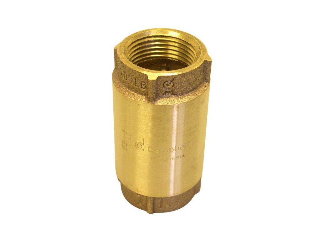 Campbell Manufacturing Red Brass FNPT Spring Check Valve 