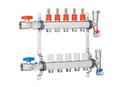 5 Port Stainless Steel Heating Manifold with Thermometer