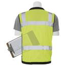 ERB Safety Hi-Viz Lime Surveyor Mesh Vest with Tablet Pocket in Hi-Viz Lime 