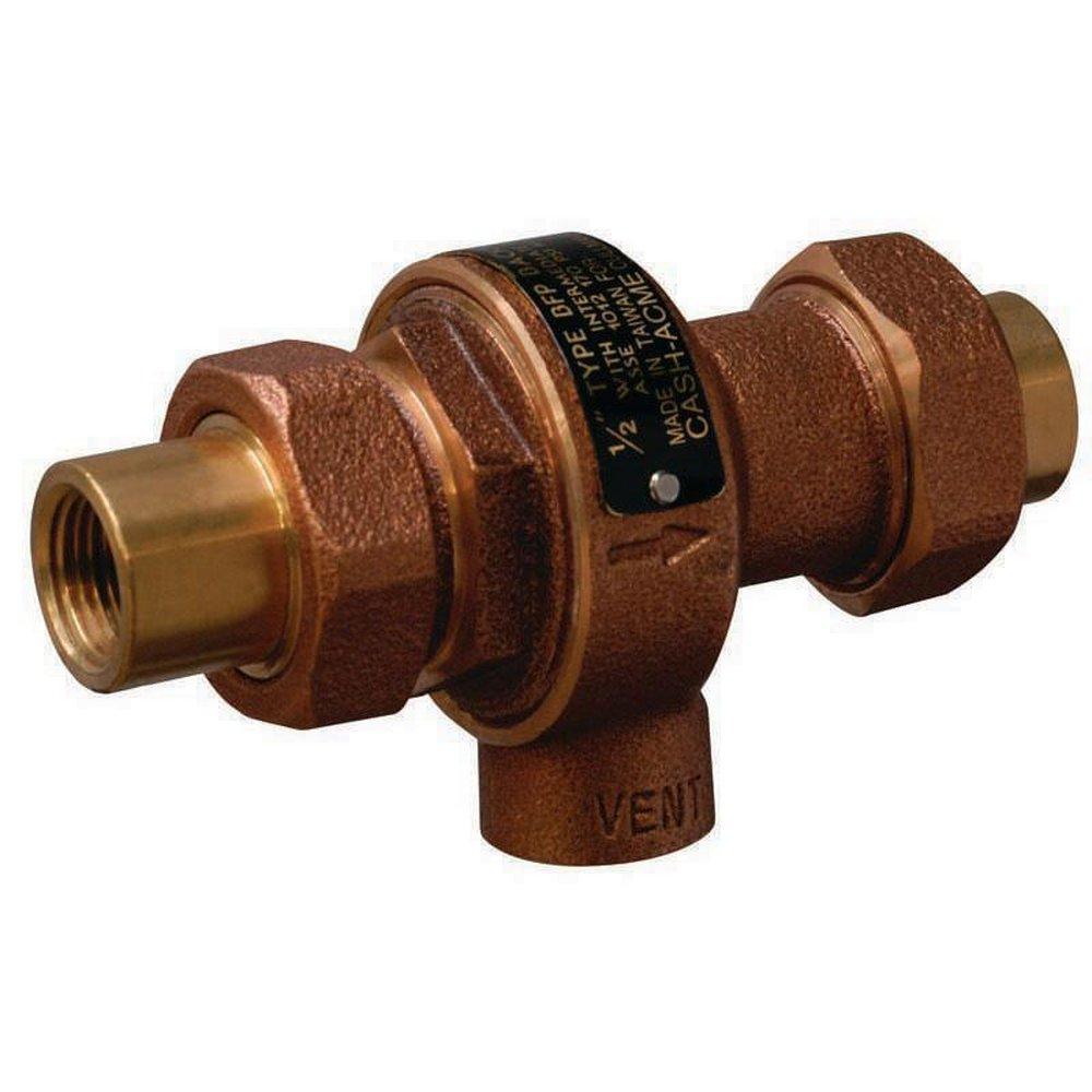 Cash Acme Bronze Union FNPT 170 psi Backflow Preventer 