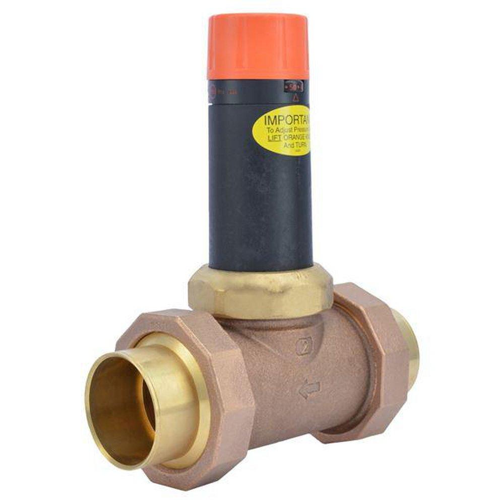 Cash Acme 300 psi Bronze and Stainless Steel Union Sweat Pressure Reducing Valve 