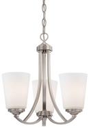 Minka Lavery Brushed Nickel 16 in. 100W 3-Light Medium E-26 Incandescent Chandelier 