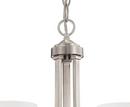 Minka Lavery Brushed Nickel 16 in. 100W 3-Light Medium E-26 Incandescent Chandelier 