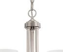 Minka Lavery Brushed Nickel 16 in. 100W 3-Light Medium E-26 Incandescent Chandelier 