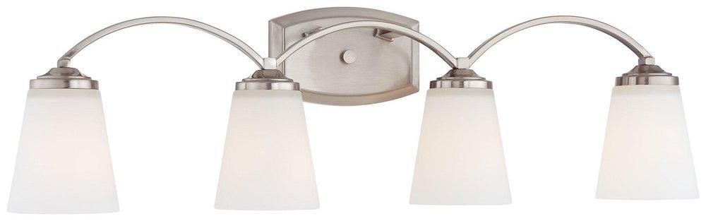 Minka Lavery Brushed Nickel 9 in. 100W Bath Light in Brushed Nickel 