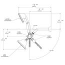 Speakman Polished Chrome Multifunction Showerhead and Hand Shower with Adjustable Bracket 