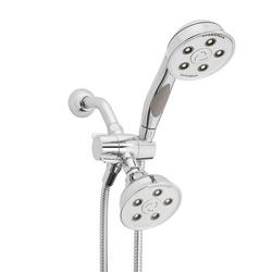 Combination Handheld Shower and Showerhead in Polished Chrome